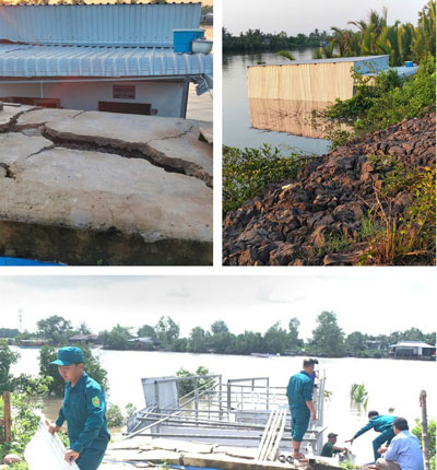 Sạt lở gây thiệt hại hơn 2 tỉ đồng- Ảnh 1. Sạt lở gây thiệt hại hơn 2 tỉ đồng- Ảnh 1.