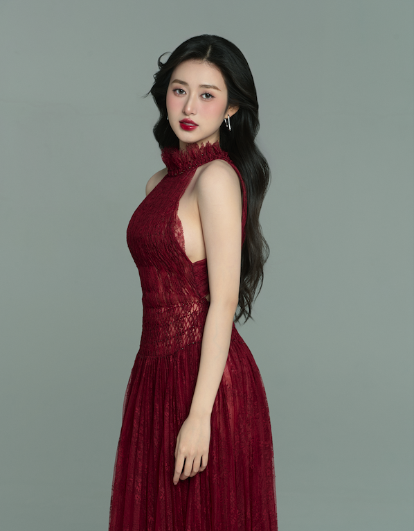 Hoa khôi Trâm Anh muốn tiến xa ở Miss Earth Vietnam 2025 - Ảnh 2.