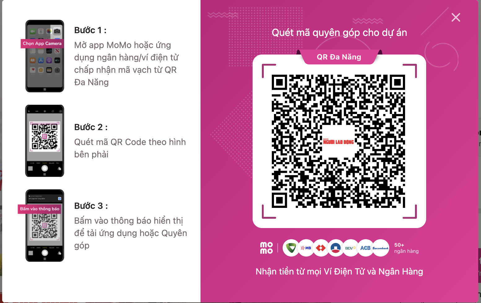 Mở cổng quyên góp Học bổng "Vững bước tới trường" - Báo Người Lao Động trên MoMo - Ảnh 2.