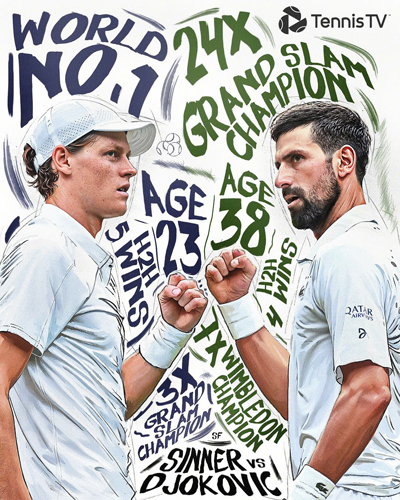 Djokovic và thách thức mang tên Sinner- Ảnh 1. Djokovic và thách thức mang tên Sinner- Ảnh 1.