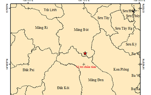 2 trận động đất liên tiếp, gây rung chấn nhiều xã miền núi Quảng Ngãi - Ảnh 2.