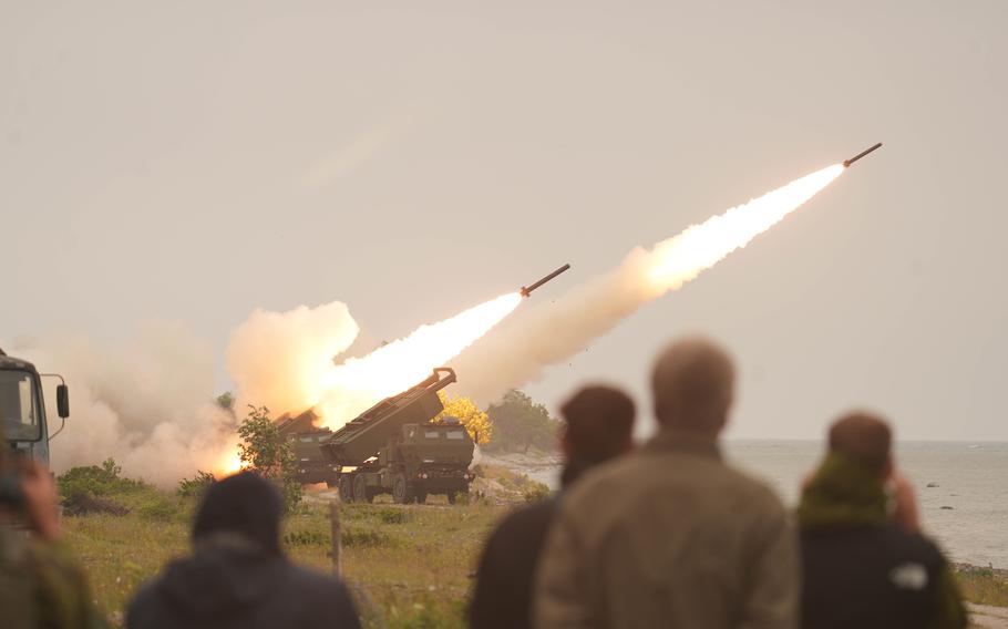 Nga chỉ trích Estonia tập trận HIMARS - Ảnh 1.
