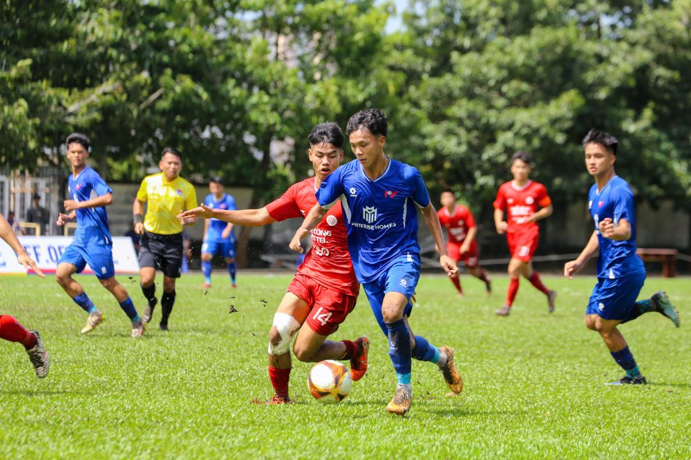 National U21 Finals 2025: PVF, Hanoi និង HAGL ឈានចូលវគ្គ ១/៤ ផ្តាច់ព្រ័ត្រមុនកាលកំណត់ - រូបថត ១. VCK U21 Quốc gia 2025: PVF, Hà Nội và HAGL sớm vào tứ kết- Ảnh 1.