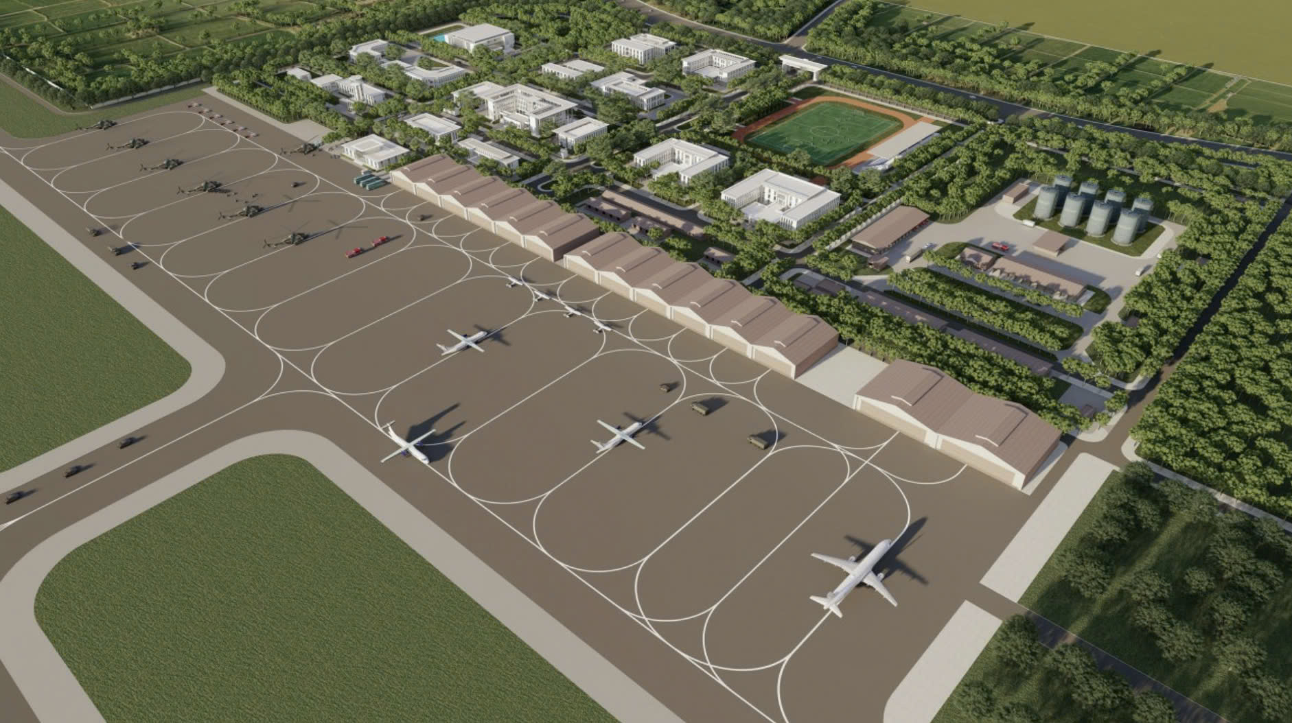 Bandara Gia Binh akan menjadi bandara terbesar di Utara dan melayani 30 juta penumpang/tahun - Foto 1. Sân bay Gia Bình sẽ trở thành sân bay lớn nhất miền Bắc và phục vụ 30 triệu khách/năm - Ảnh 1.