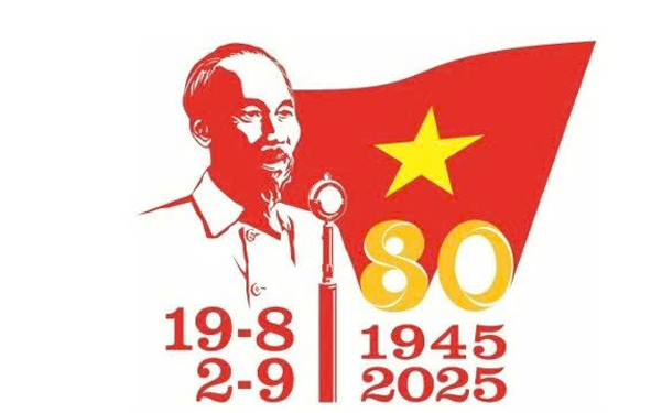 Biểu trưng sử dụng trong hoạt động tuyên truyền Cách mạng Tháng Tám và Quốc khánh 2-9- Ảnh 1. Biểu trưng sử dụng trong hoạt động tuyên truyền Cách mạng Tháng Tám và Quốc khánh 2-9- Ảnh 1.