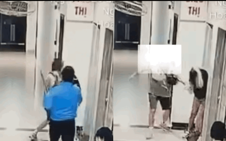 VIDEO: Một phụ nữ bị người đàn ông đánh túi bụi vào đầu, mặt khi chờ thang máy- Ảnh 1. VIDEO: Một phụ nữ bị người đàn ông đánh túi bụi vào đầu, mặt khi chờ thang máy- Ảnh 1.