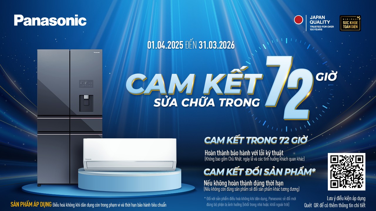 Panasonic nâng cao trải nghiệm dịch vụ hậu mãi, cam kết bảo hành trong 72 giờ- Ảnh 1. Panasonic nâng cao trải nghiệm dịch vụ hậu mãi, cam kết bảo hành trong 72 giờ- Ảnh 1.