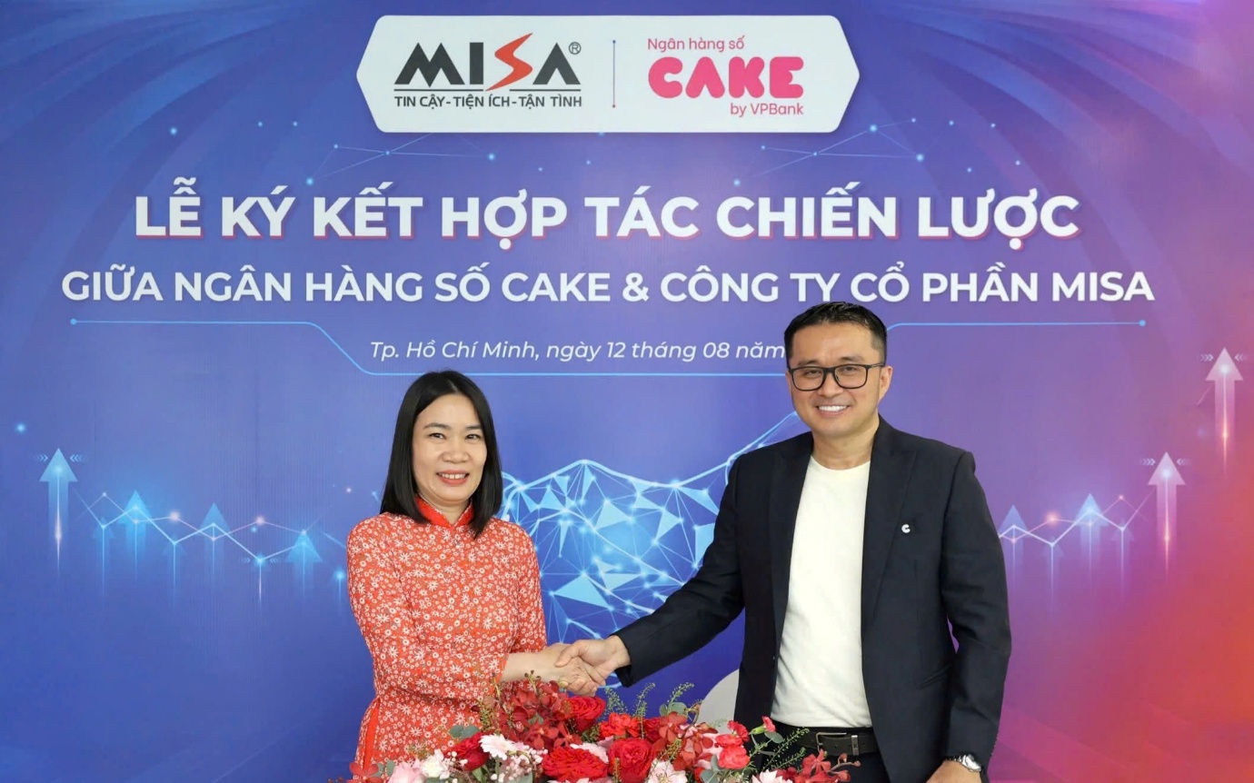 Ngân hàng số Cake by VPBank và MISA ký hợp tác chiến lược toàn diện