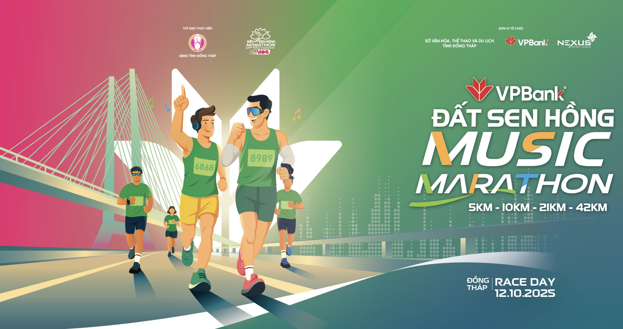 Hơn 10.000 vận động viên tham gia VPBank Đất Sen Hồng Music Marathon 2025 - Ảnh 2.