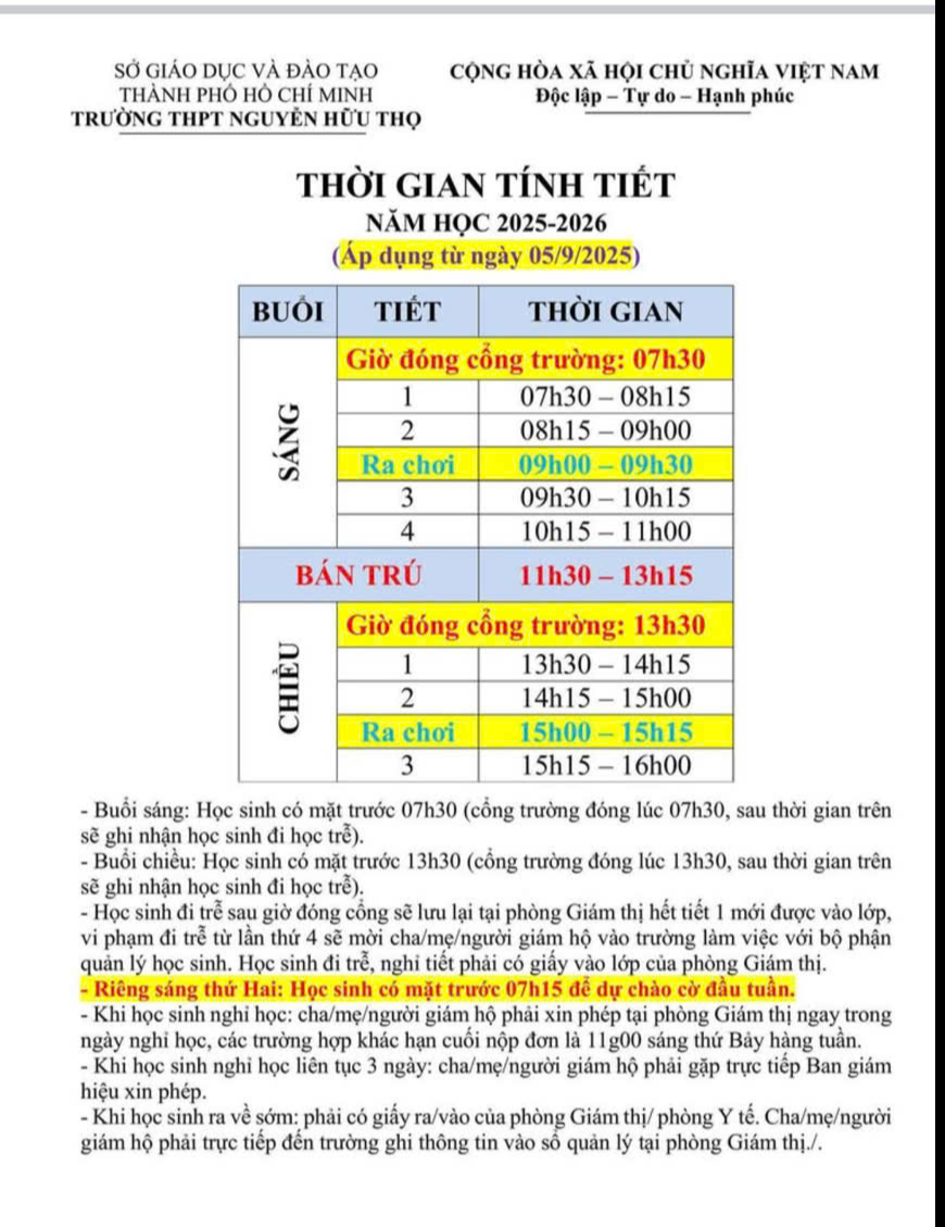 TP HCM: Nhiều trường điều chỉnh thời khóa biểu, lùi giờ vào học của học sinh - Ảnh 1.