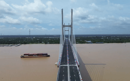 Hướng dẫn lưu thông qua cầu Rạch Miễu 2 từ ngày 19-8- Ảnh 2.