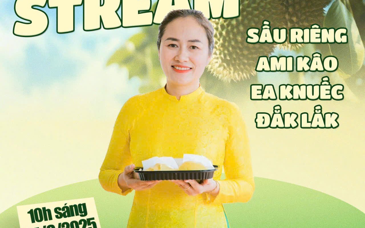 Nữ bí thư xã livestream bán sầu riêng giúp nông dân - Ảnh 2.