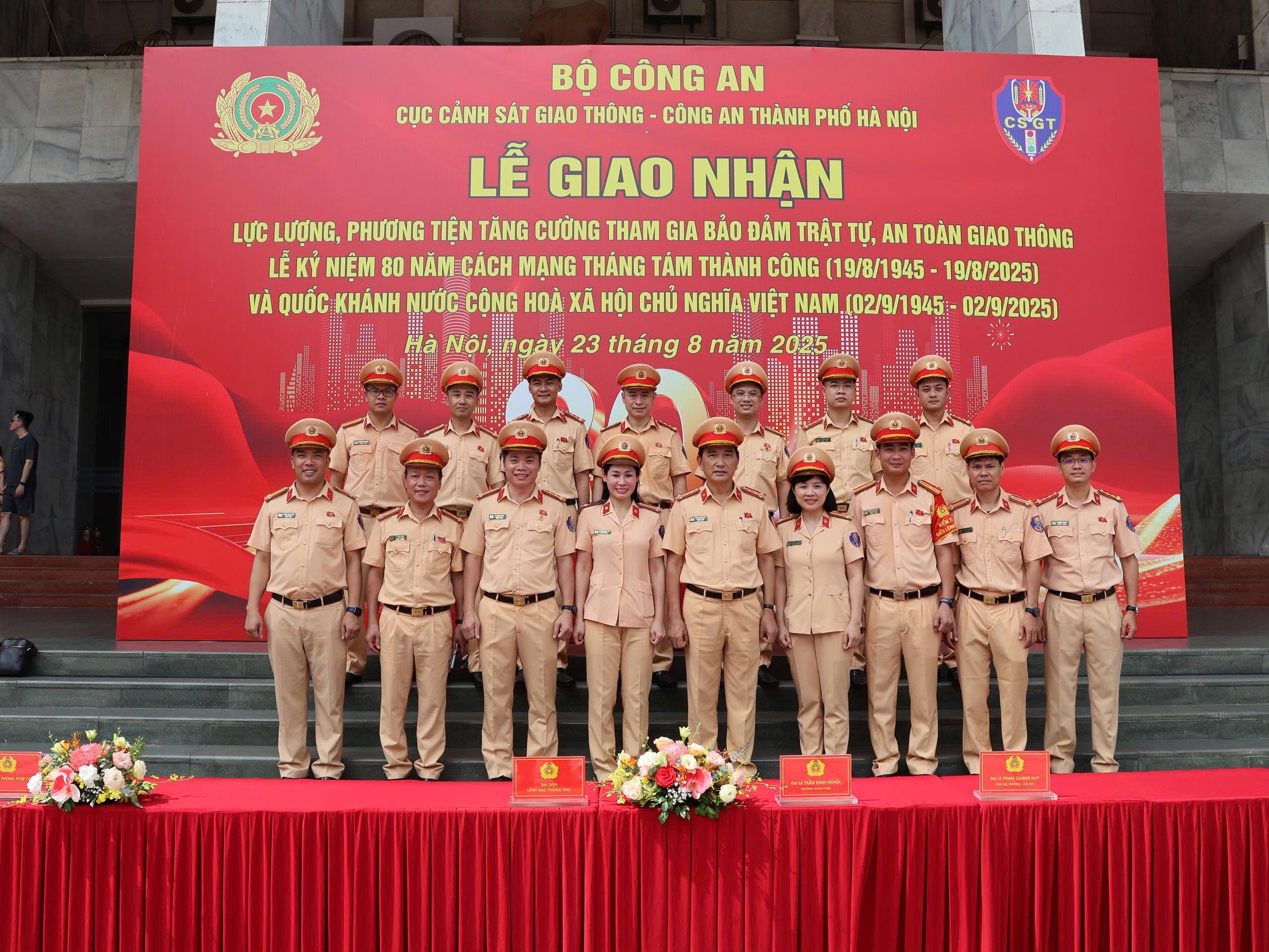 CSGT Hà Nội tiếp nhận 655 cán bộ , phương tiện phục vụ dịp Quốc khánh 2 - 9 - Ảnh 1. CSGT Hà Nội tiếp nhận 655 cán bộ , phương tiện phục vụ dịp Quốc khánh 2 - 9 - Ảnh 1.