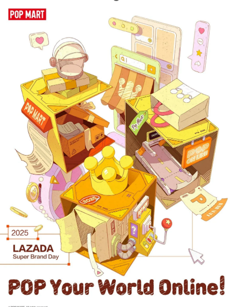Lazada Việt Nam và POP MART "khuấy động" với Ngày Siêu Thương Hiệu- Ảnh 1.