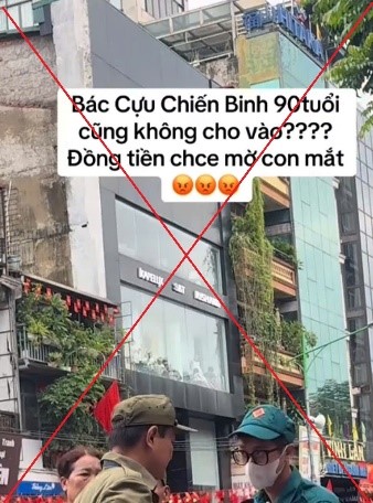 Nam thanh niên đăng thông tin sai sự thật về cựu chiến binh 90 tuổi không được xem diễu binh - Ảnh 1.