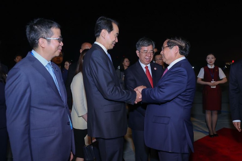 Thủ tướng Phạm Minh Chính tới Thiên Tân, bắt đầu chuyến công tác tại Trung Quốc- Ảnh 3. Thủ tướng Phạm Minh Chính tới Thiên Tân, bắt đầu chuyến công tác tại Trung Quốc- Ảnh 3.