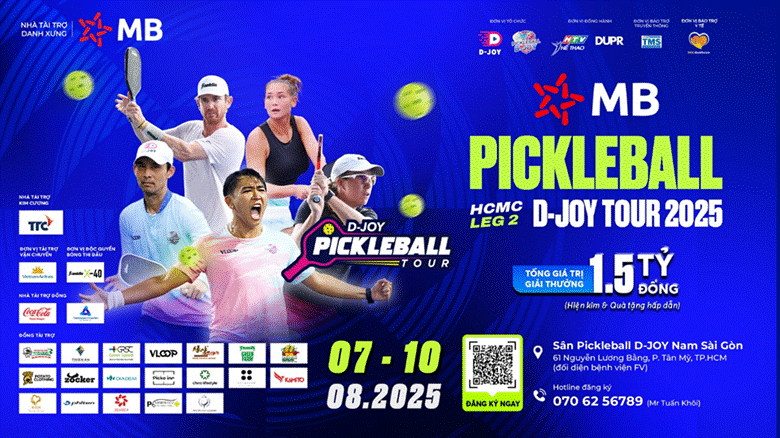 MB Pickleball D-Joy Tour 2025 | HCMC Leg 2 chính thức khởi tranh – vươn tầm thể thao quốc tế- Ảnh 1.