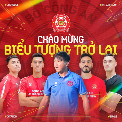CLB Công an TP HCM hừng hực khí thế - Ảnh 1. CLB Công an TP HCM hừng hực khí thế - Ảnh 1.