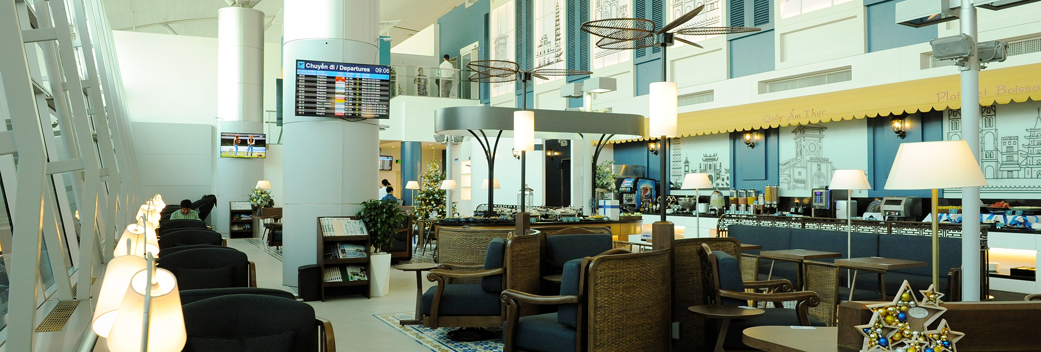 Apakah yang  Phòng chờ cao cấp ở sân bay Tân Sơn Nhất có gì mà