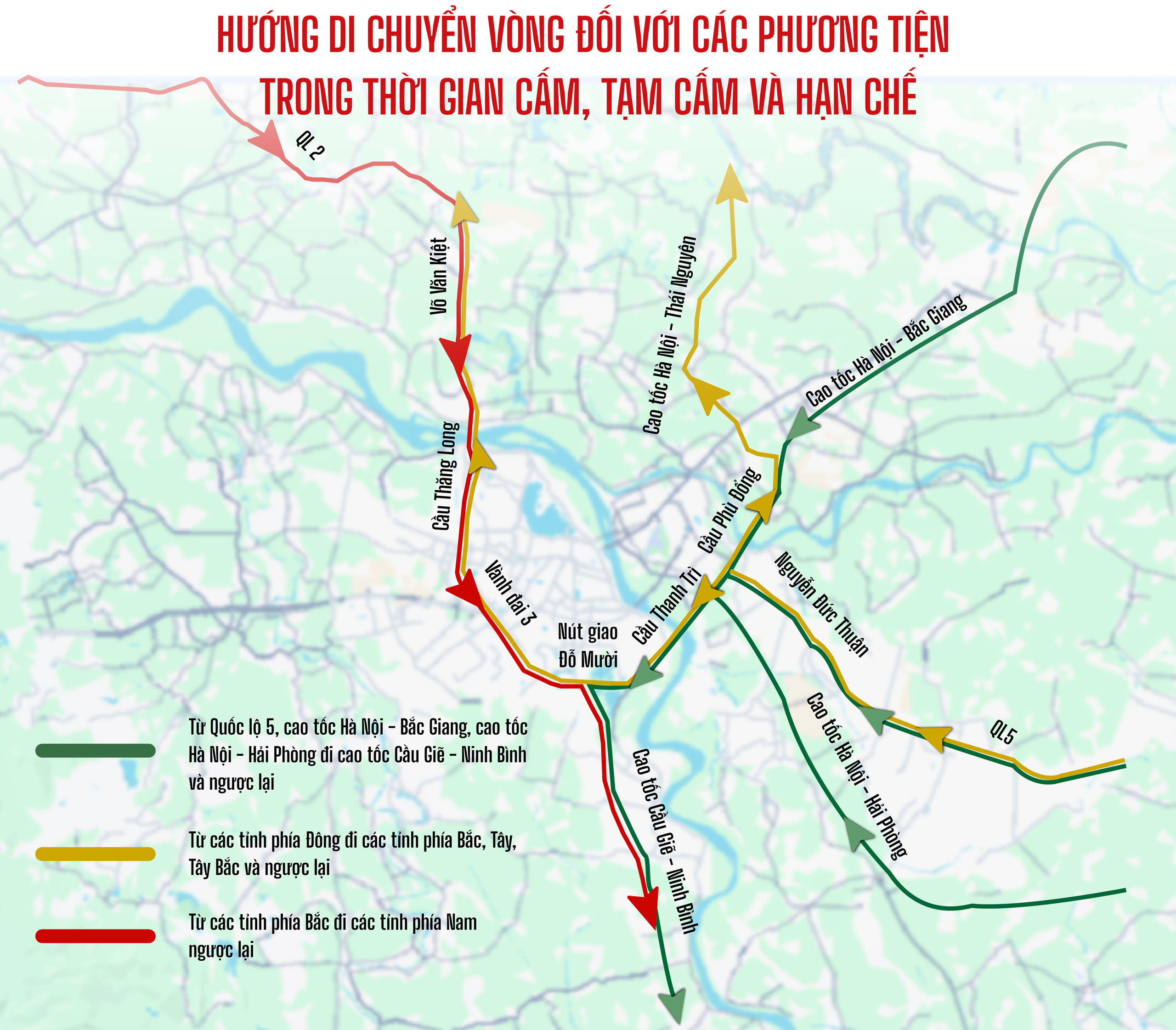 Hướng di chuyển vòng trong thời gian cấm, tạm cấm đường phục vụ diễu binh, diễu hành- Ảnh 1. Hướng di chuyển vòng trong thời gian cấm, tạm cấm đường phục vụ diễu binh, diễu hành- Ảnh 1.