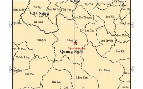 Quảng Ngãi xảy ra động đất mạnh 4,9 độ lúc rạng sáng, người dân hoang mang - Ảnh 2.