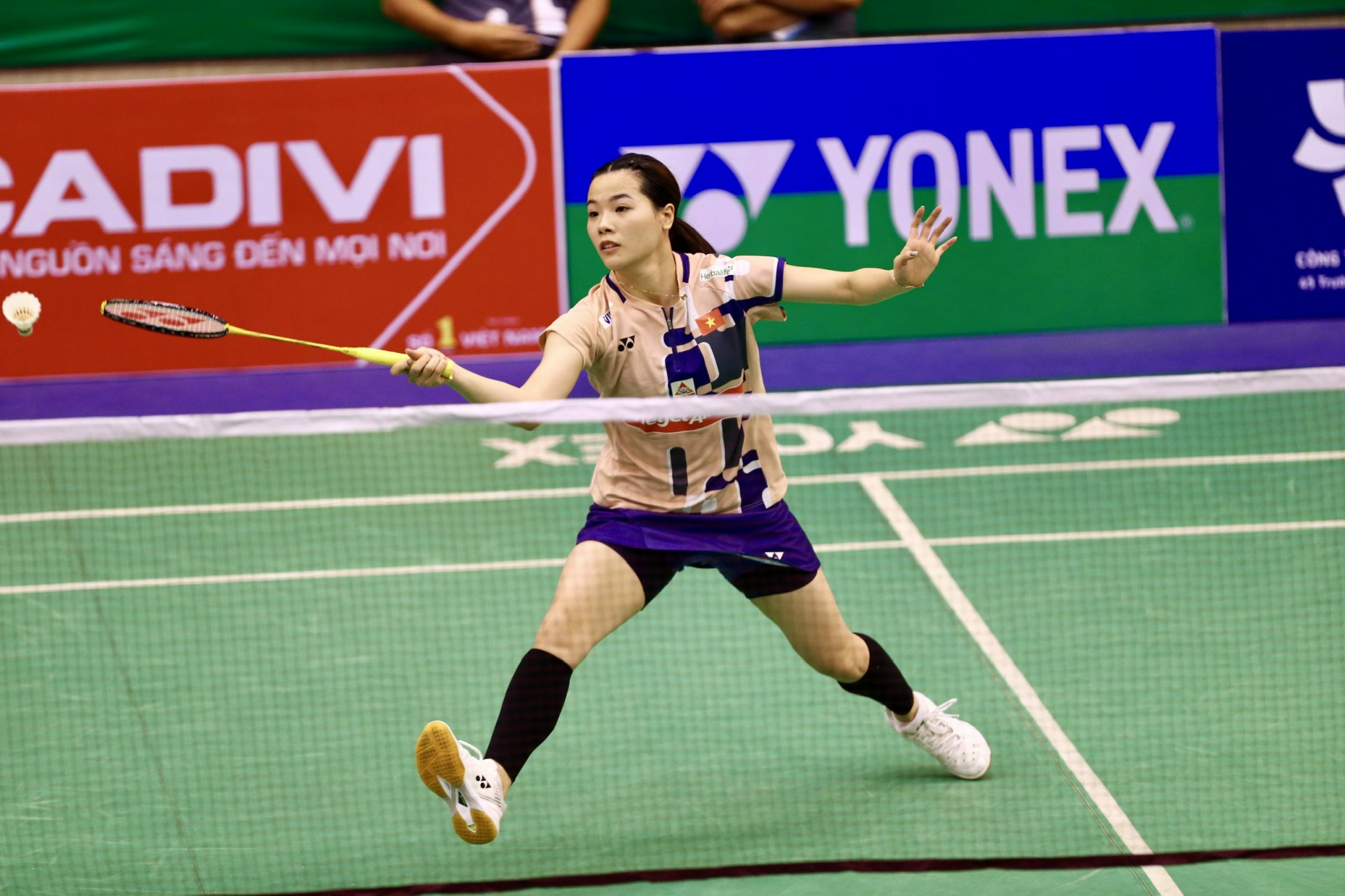 Hải Đăng, Thùy Linh ngược dòng vào tứ kết Vietnam Open 2025- Ảnh 2.