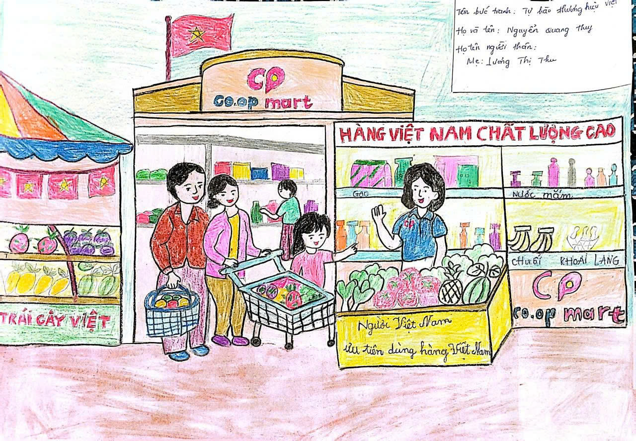 Lan tỏa tình yêu hàng Việt qua cuộc thi vẽ “Cùng Co.opmart lớn lên”- Ảnh 2.