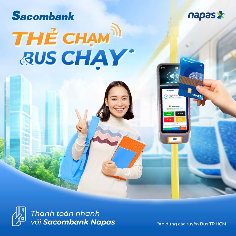 Giao thông công cộng TP HCM hiện đại hóa với thanh toán thẻ NAPAS không tiếp xúc- Ảnh 2.