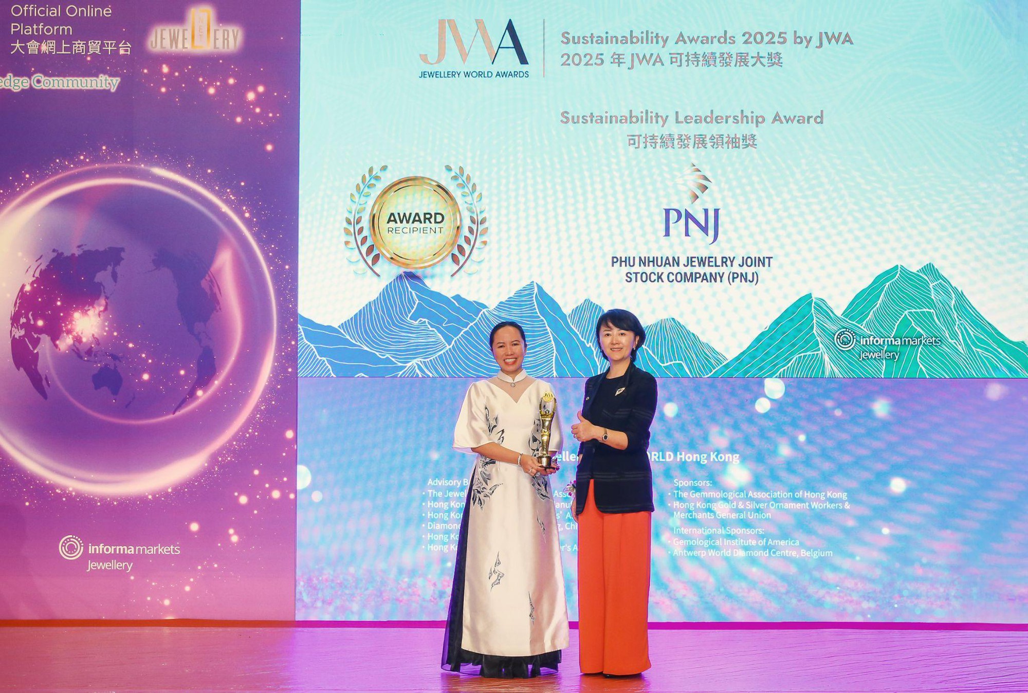 PNJ được JWA vinh danh về phát triển bền vững- Ảnh 1.