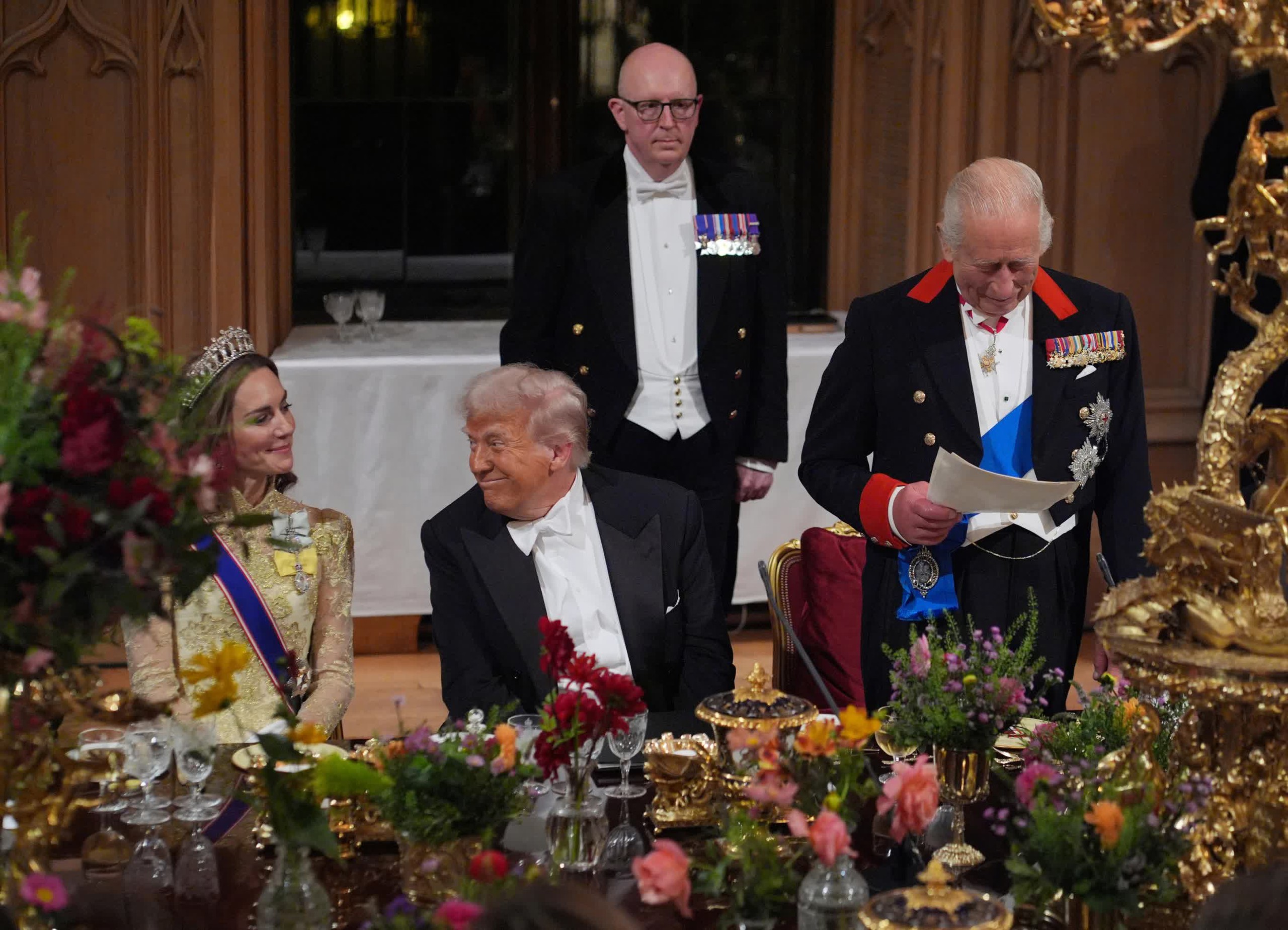 Ông Donald Trump khiến khách mời tham dự quốc yến tại lâu đài Windsor bật cười - Ảnh 10.