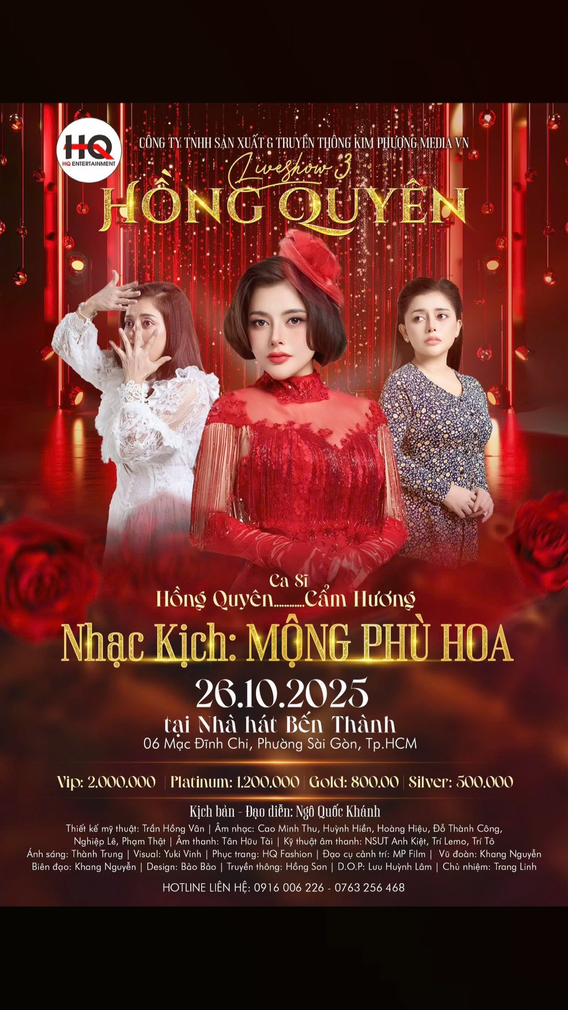 Ca sĩ Hồng Quyên "chơi lớn" với nhạc kịch "Mộng phù hoa"- Ảnh 1. Ca sĩ Hồng Quyên "chơi lớn" với nhạc kịch "Mộng phù hoa"- Ảnh 1.