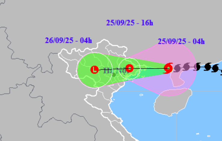 Bão số 9 Ragasa giật cấp 11 đang lao nhanh vào đất liền nước ta- Ảnh 1.