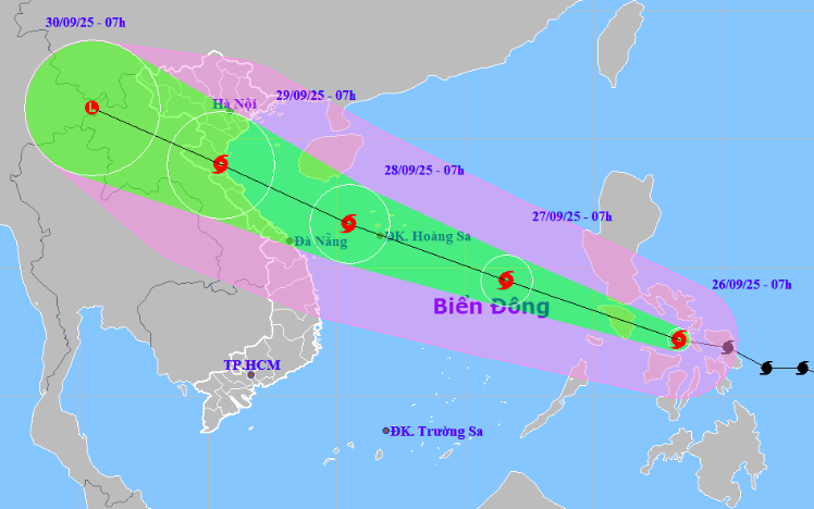 Bão Bualoi càng gần bờ càng mạnh, giật tới cấp 15, dự báo đổ bộ vào khu vực nào?- Ảnh 3.