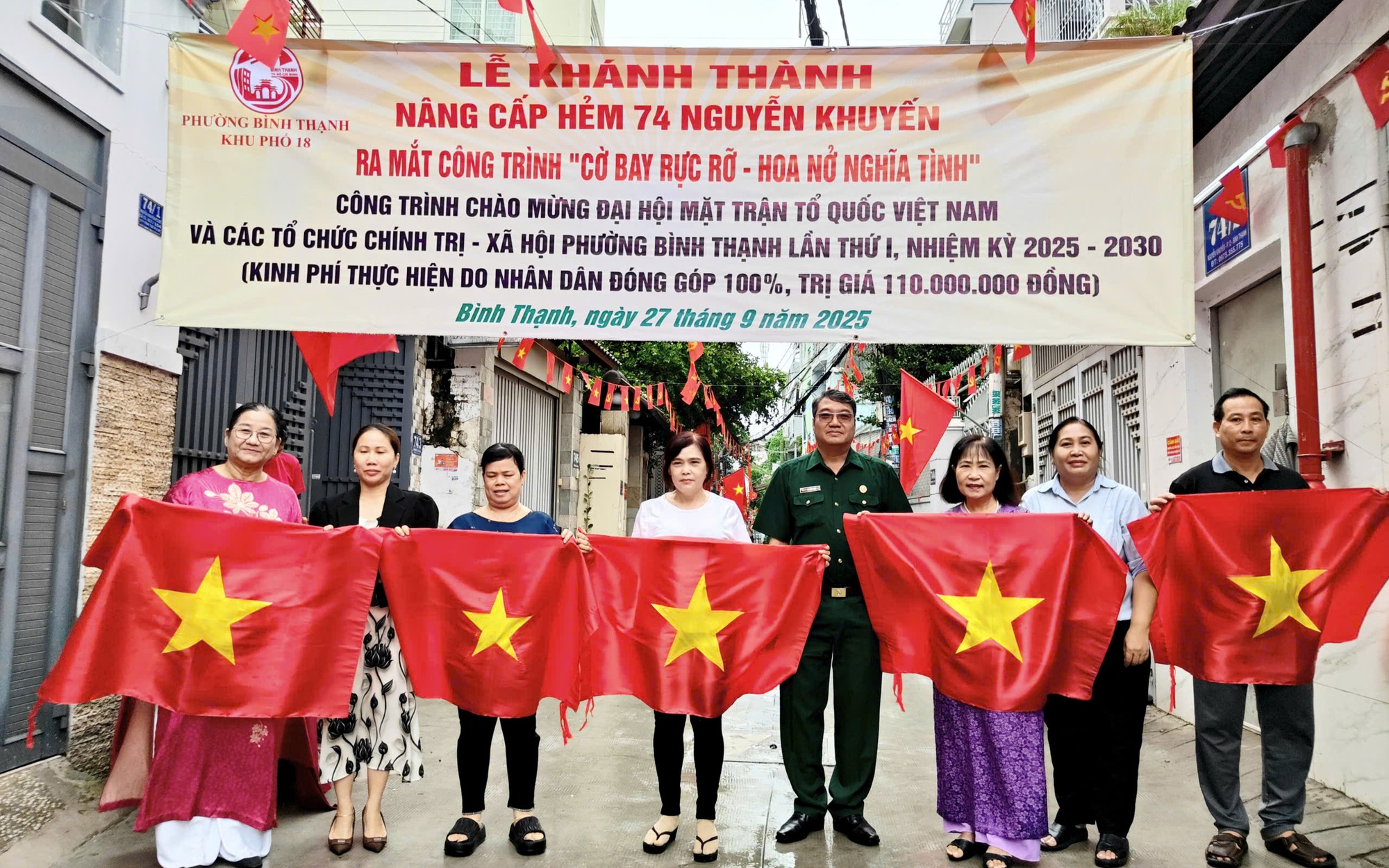 Một buổi đi bộ, phường B&igrave;nh Thạnh - TPHCM vận động hơn 1,6 tỉ đồng chăm lo Tết - Ảnh 3.