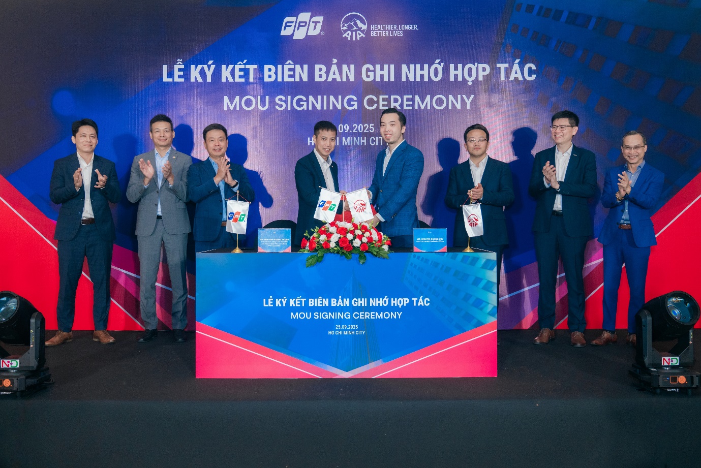 AIA Việt Nam và FPT hợp tác thúc đẩy chuyển đổi số lĩnh vực bảo hiểm sức khỏe- Ảnh 1. AIA Việt Nam và FPT hợp tác thúc đẩy chuyển đổi số lĩnh vực bảo hiểm sức khỏe- Ảnh 1.