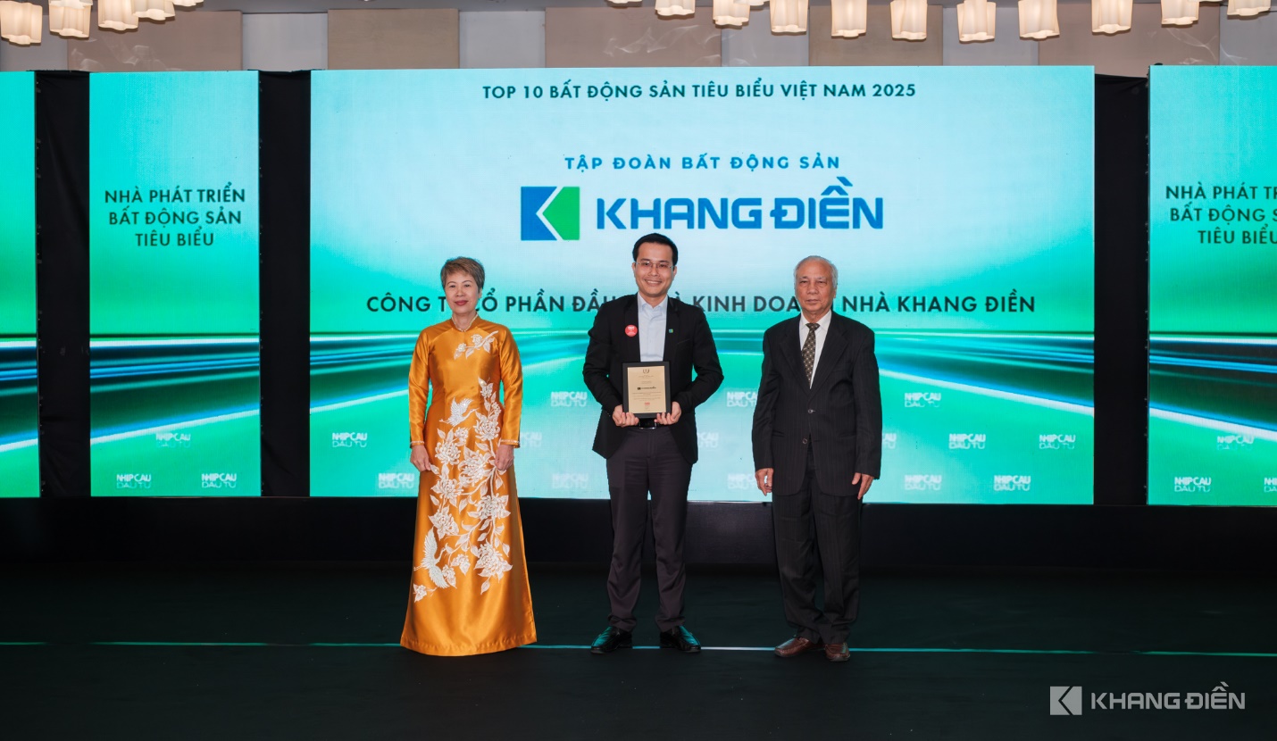 Tập đoàn Khang Điền (KDH) nhận bộ đôi giải thưởng - Ảnh 1.