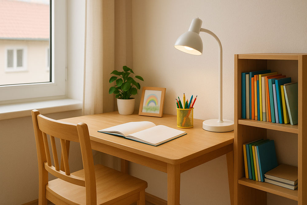 Bài trí góc học tập cho con- Ảnh 1. Bài trí góc học tập cho con- Ảnh 1.