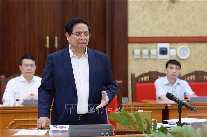 Thủ tướng chủ trì làm việc với Ban Thường vụ các Tỉnh ủy Tây Ninh và Tuyên Quang- Ảnh 1. Thủ tướng chủ trì làm việc với Ban Thường vụ các Tỉnh ủy Tây Ninh và Tuyên Quang- Ảnh 1.