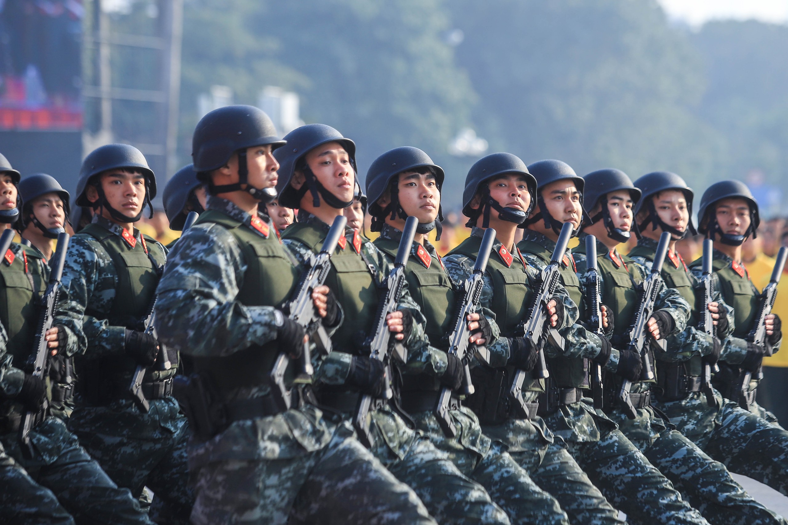 Cảnh s&aacute;t bảo vệ Đại hội XIV của Đảng: Sự kiện ph&ocirc; diễn sức mạnh an ninh - Ảnh 3.