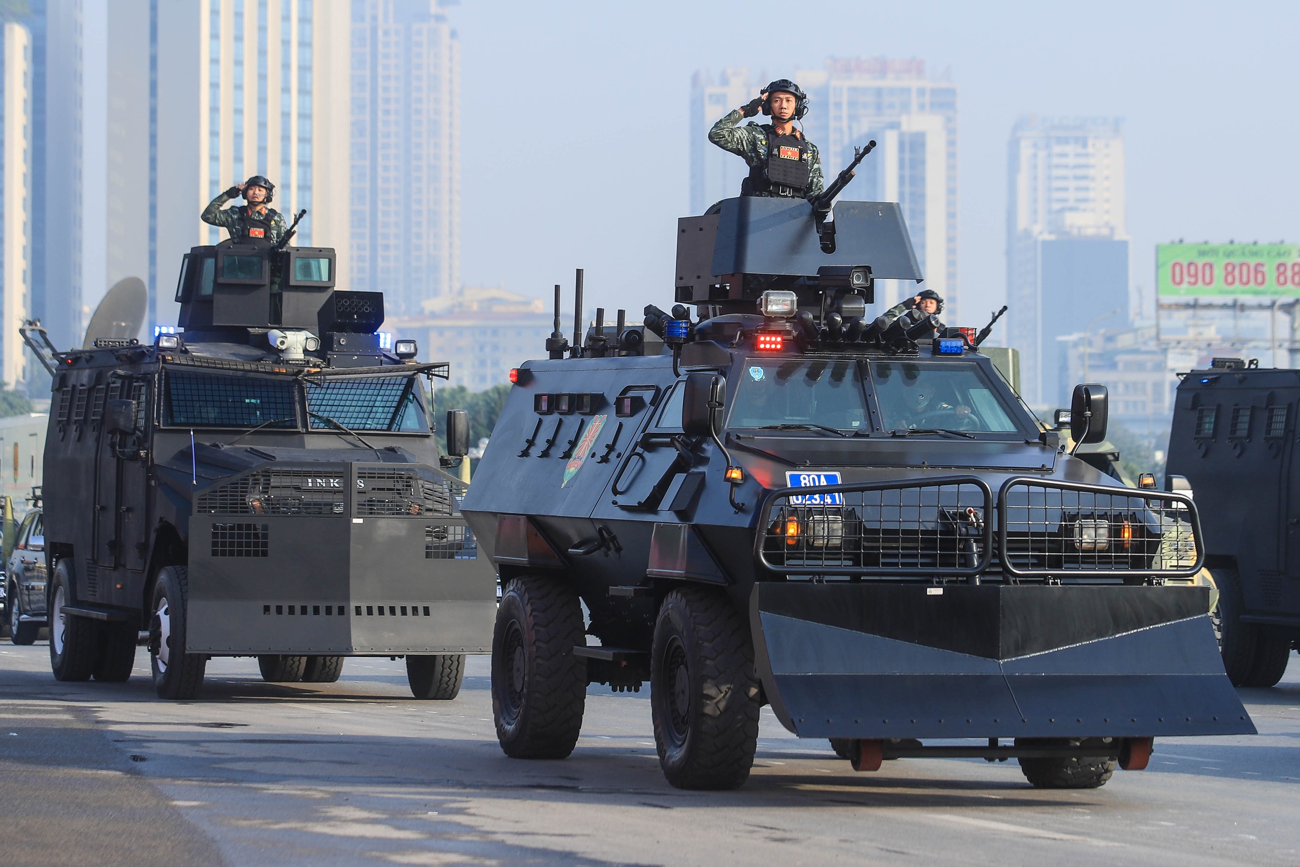 Cảnh s&aacute;t bảo vệ Đại hội XIV của Đảng: Sự kiện ph&ocirc; diễn sức mạnh an ninh - Ảnh 8.