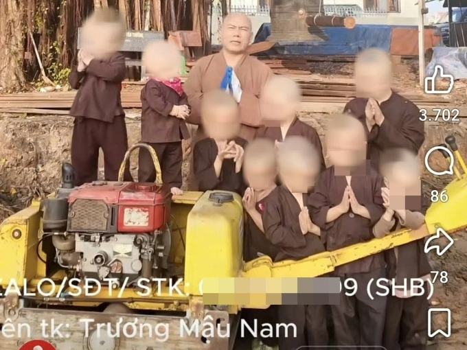 Sở Y tế Quảng Ninh yêu cầu chùa Cẩm La thu hồi video trẻ em kêu gọi từ thiện - Ảnh 1.