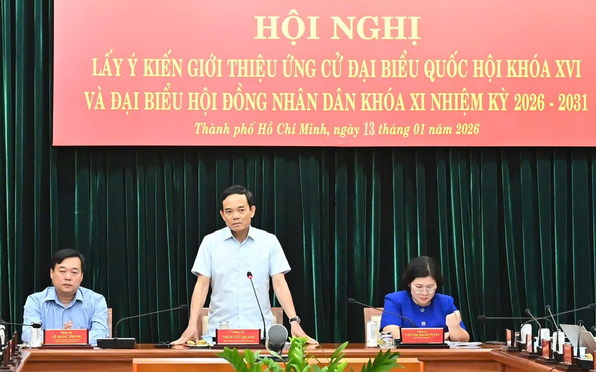 Giới thiệu Bí thư Thành ủy TPHCM Trần Lưu Quang ứng cử đại biểu Quốc hội khóa XVI