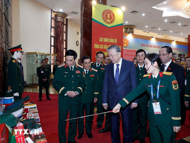 Tổng B&iacute; thư T&ocirc; L&acirc;m y&ecirc;u cầu đổi mới khoa học c&ocirc;ng nghệ trong ng&agrave;nh Hậu cần - Kỹ thuật - Ảnh 3.