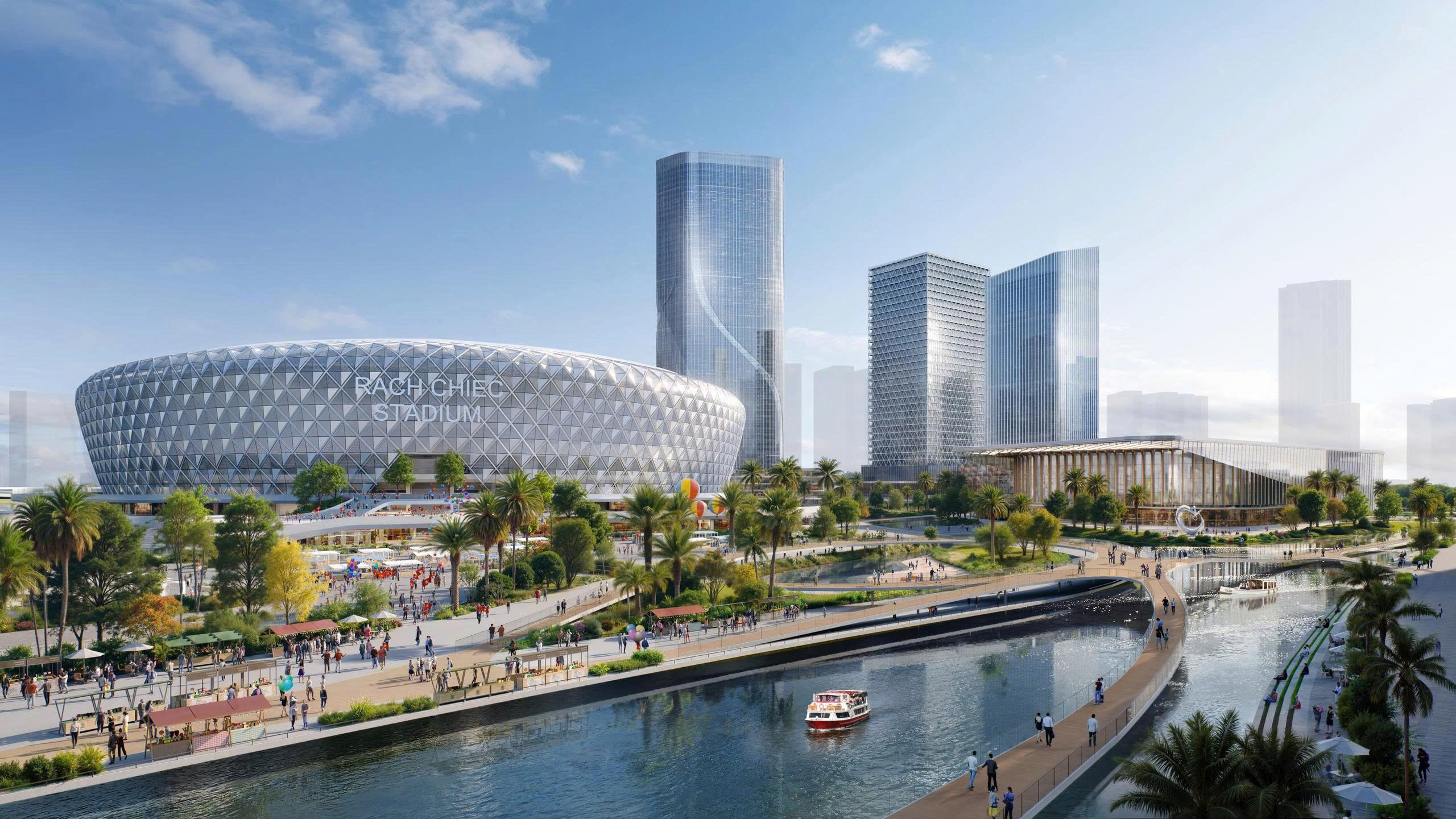 Khởi công dự án Khu liên hợp Thể dục thể thao quốc gia Rạch Chiếc 70 . 000 Chỗ ngồi - Ảnh 5. Khởi công dự án Khu liên hợp Thể dục thể thao quốc gia Rạch Chiếc 70 . 000 Chỗ ngồi - Ảnh 5.