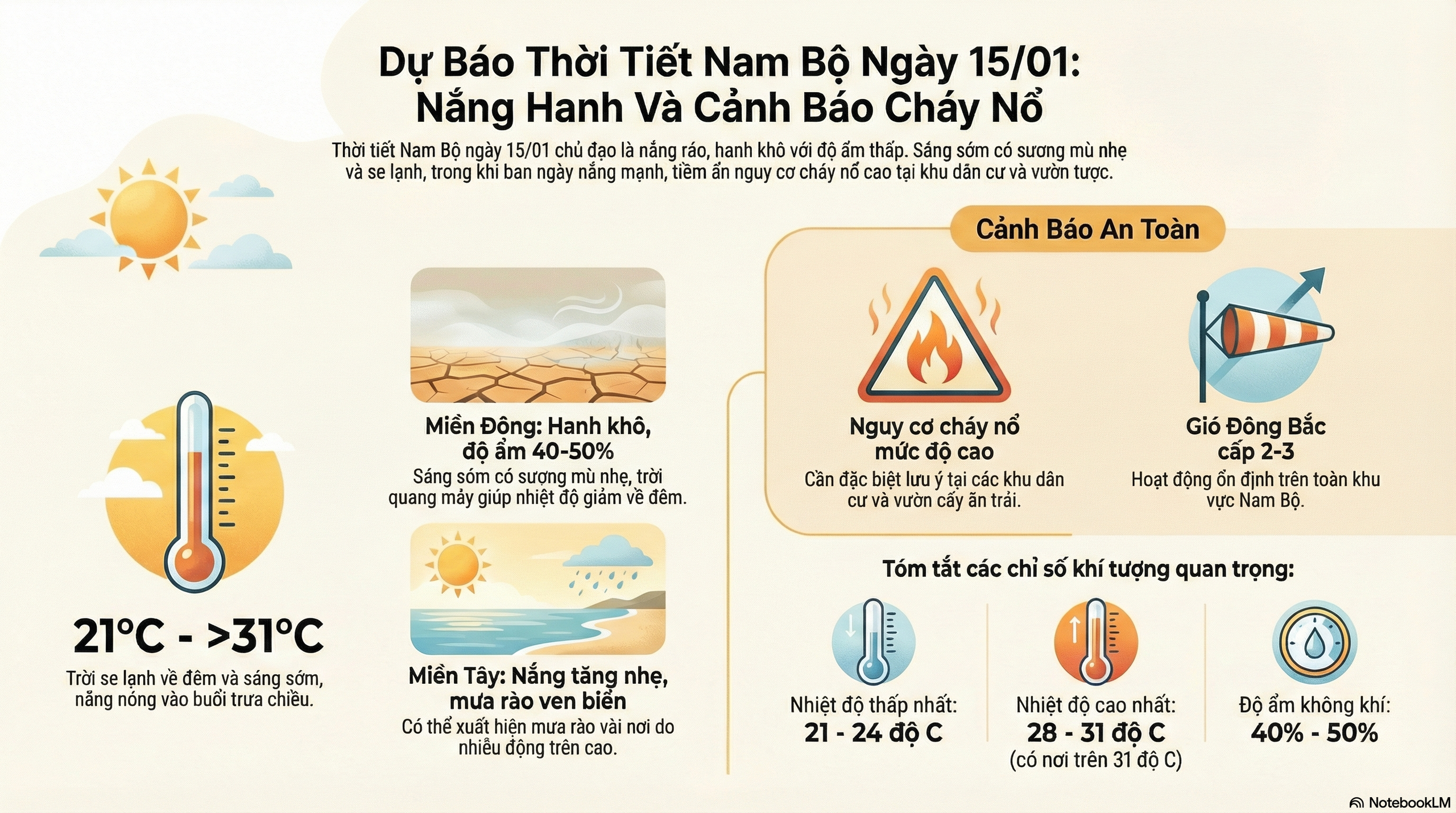 Dự báo thời tiết hôm nay, 15-1: TPHCM và Nam Bộ hanh khô, độ ẩm thấp - Ảnh 2.