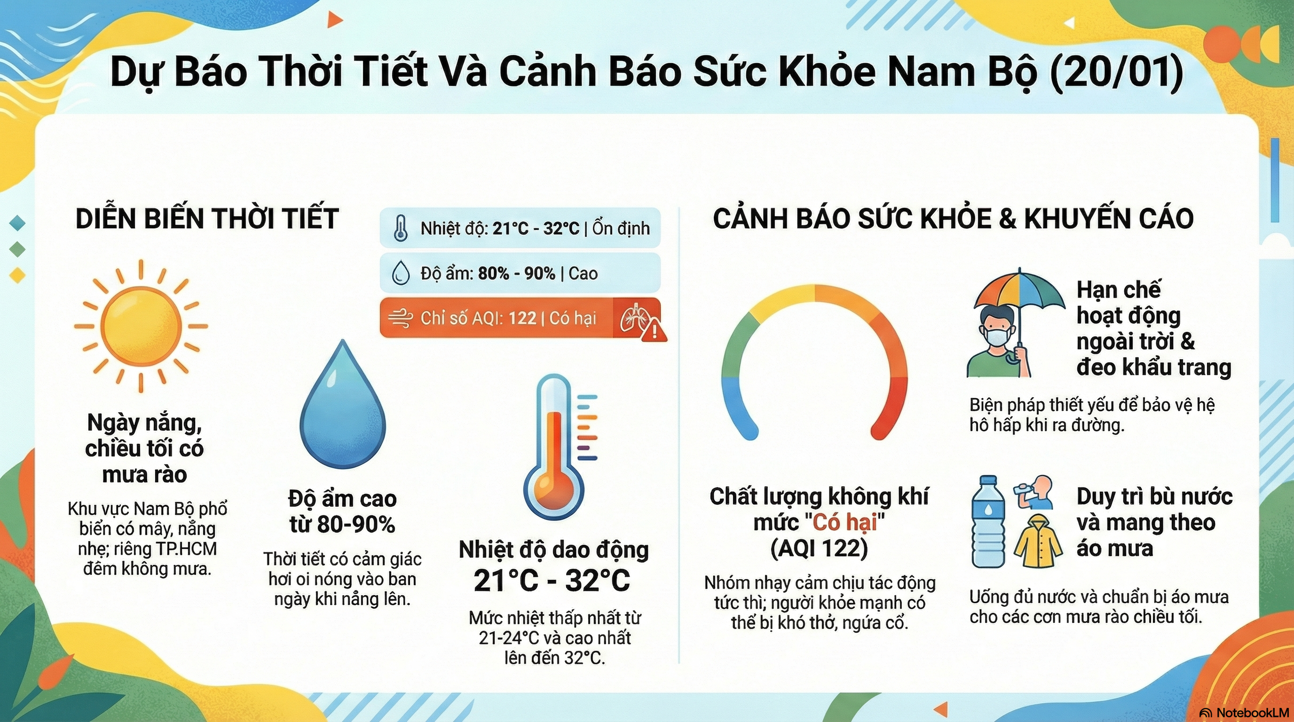 Dự báo thời tiết hôm nay, 20-1: TPHCM và Nam Bộ có nắng, cuối ngày mưa nhẹ vài nơi  - Ảnh 2.