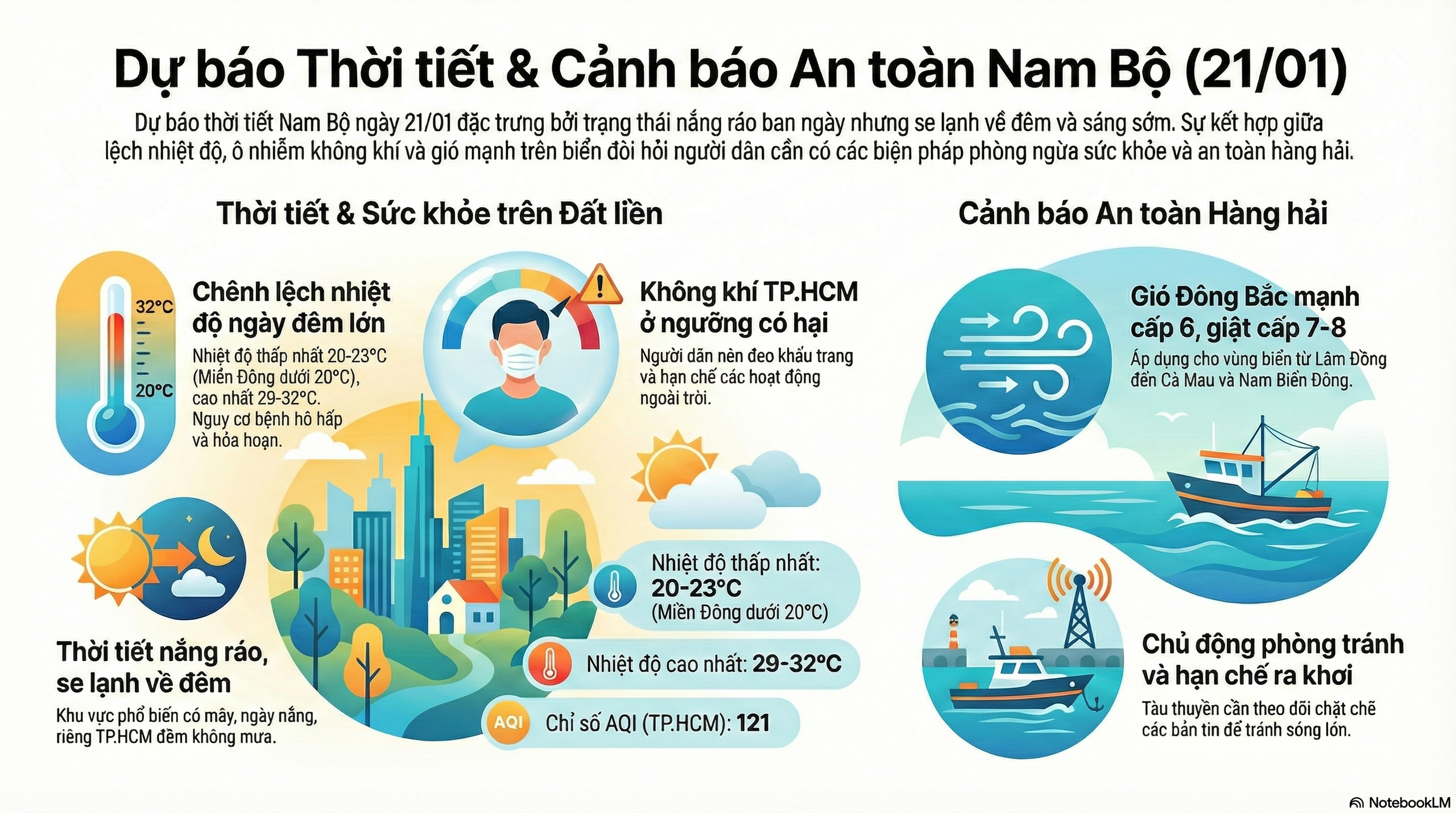 Dự báo thời tiết hôm nay, 21-1: Không khí lạnh tăng cường ở TPHCM và Nam Bộ - Ảnh 2.
