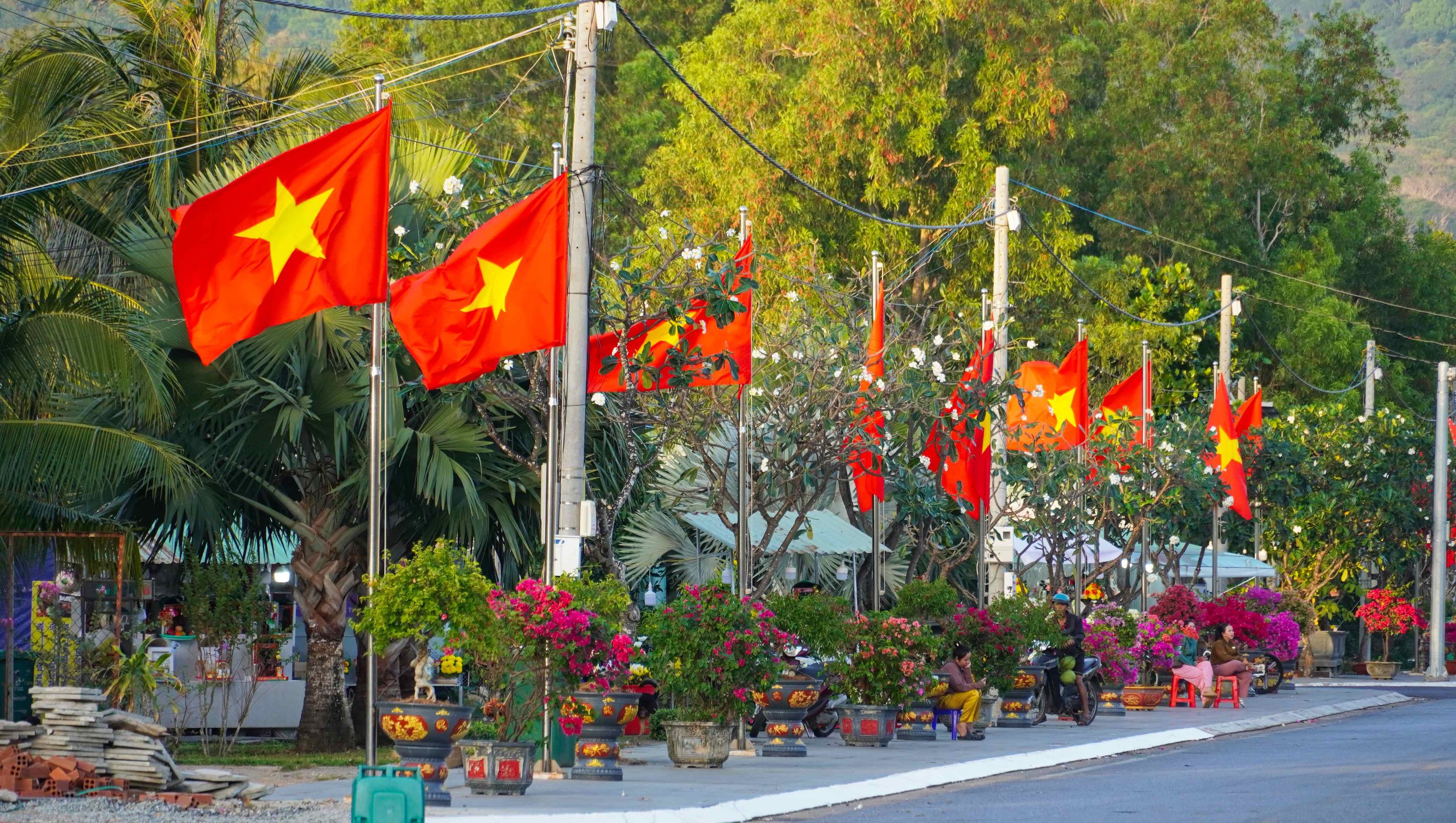 Du khách, người dân xúc động trước "Đường cờ Tổ quốc - Đường hoa Côn Đảo" - Ảnh 2.