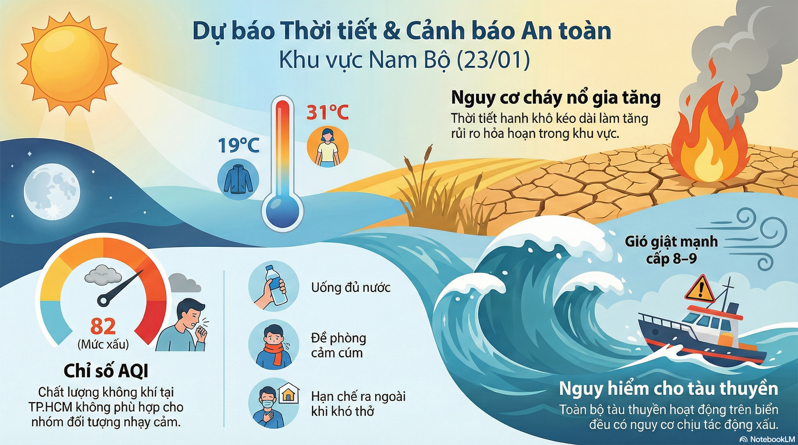 Dự báo thời tiết hôm nay, 23-1: TPHCM và Nam Bộ có nơi dưới 19 độ C - Ảnh 2.