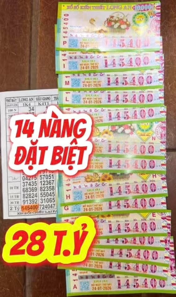 Giải độc đắc v&eacute; số Long An g&acirc;y b&atilde;o mạng x&atilde; hội tại An Giang - Ảnh 1.